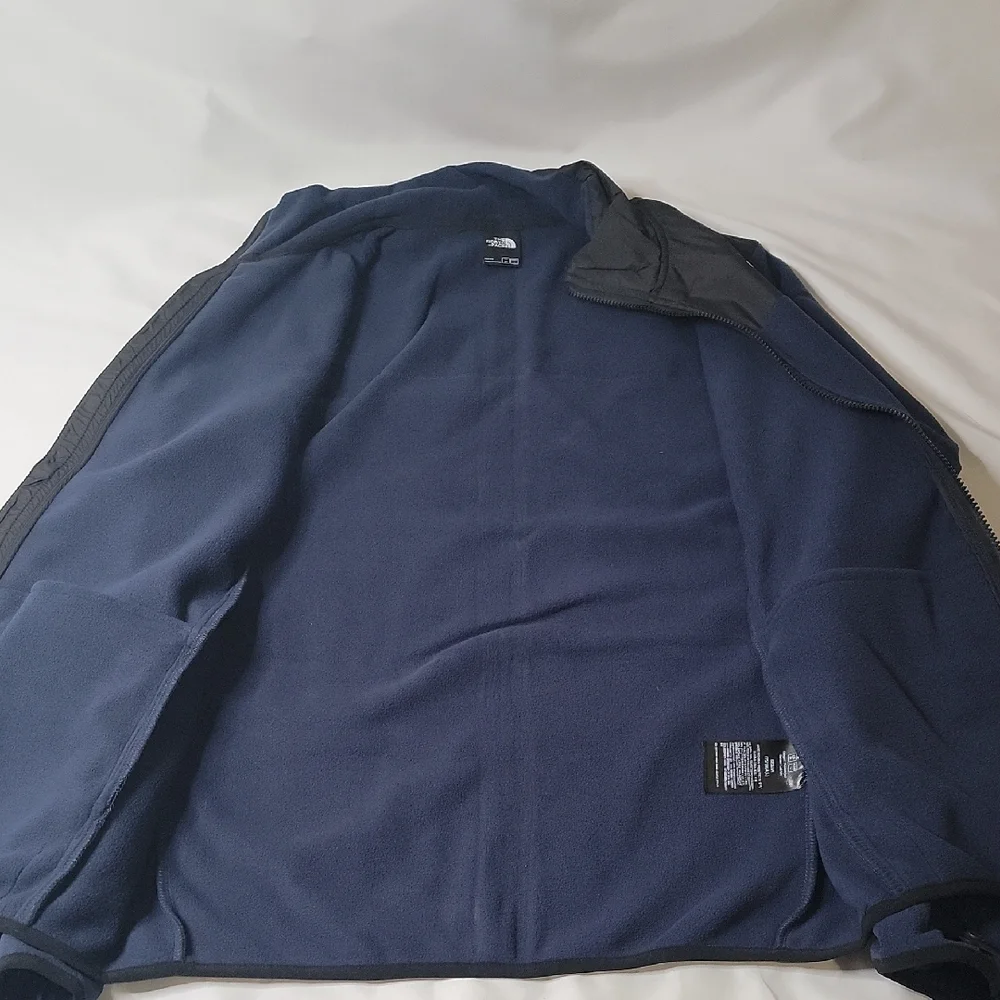 The North Face Navy & Black Full-Zip Fleece Jacket